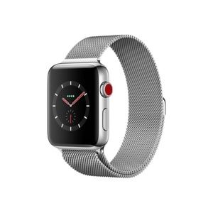 NEW Apple Watch Series 3 42mm (GPS + Cellular, Stainless Steel Milanese Loop)